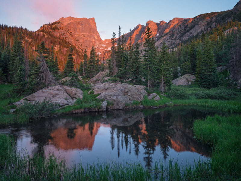 Hallett Peak and Flattop Mountain Sunrise