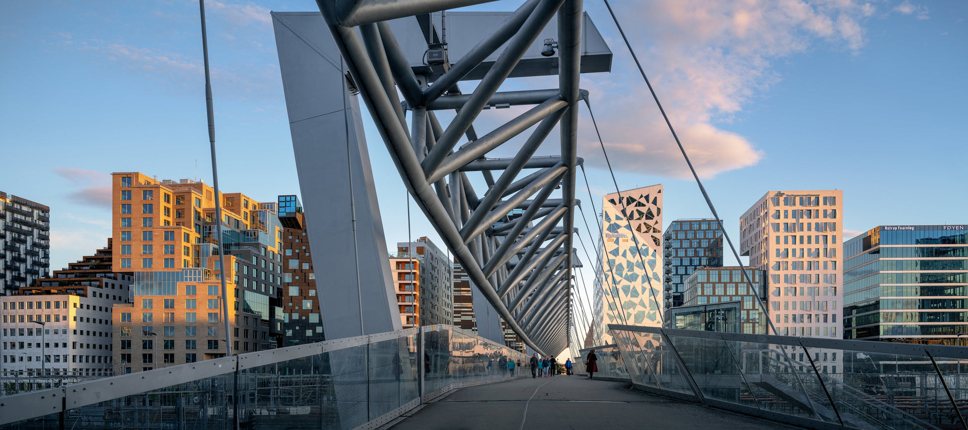 Oslo Barcode from Akrobaten Pedestrian Bridge